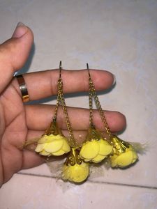 Yellow Floral Earring