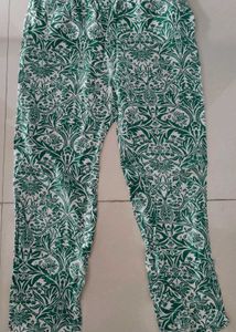 Green Women Cotton Pyjama