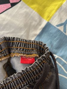 Kids Gray Denim Joggers