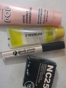 Primer,concealer,foundation,loosefacepowder