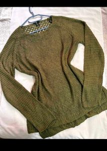 Olive Green Knit Sweater