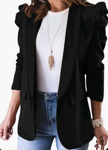 Black Velvet Collar Blazer