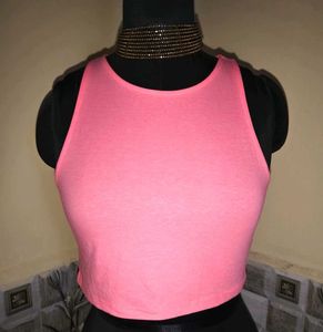🆕Size S/M🎁Buy 2 Get 1 Free 🎁Pink Crop Tank Top