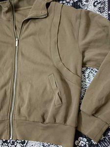 olive green zipper jecket