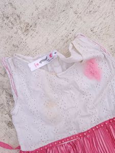 Cute Pink &amp; White Dress