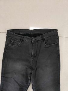 Faded Black Jeans For Women