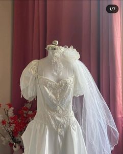 💓🦋Beautiful White Gown+headband Set💓💗