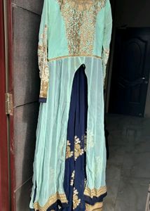 Beautiful Patch Work Gown With Dupatta
