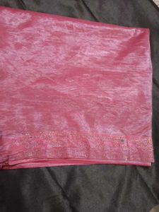 Bollywood stylish party wear organza saree