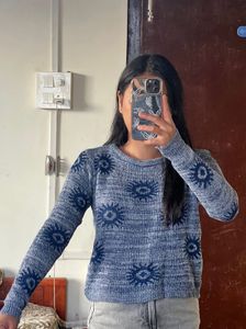 Patterned Knit Sweater