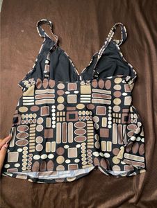 Patterned Cami Top🤎