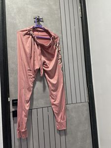 Pink Casual Joggers