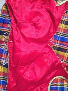 Heavy Red Mirror-Work Lehenga Set