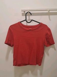 Red Crop Top - French Brand (Kiabi)
