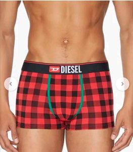 Diesel Red Plaid Boxer Briefs