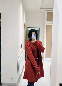 Red Long Sleeve Coat