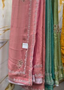 Heavy Partywear Saree With Amazing Work