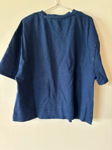 Massimo Dutti Denim Look Top