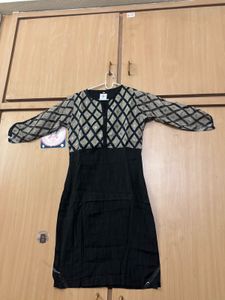 Black Gamma Cotton Kurti