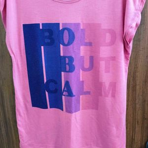 🛍️ Pink Regular Fit Tee ⭐⭐⭐⭐