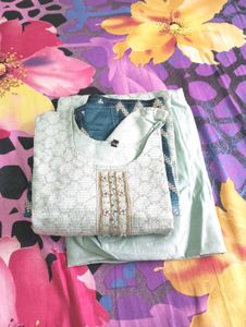 Stylish Teal Salwar Kameez Set