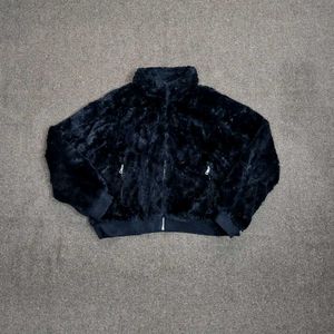 Fuzzy Black Jacket Unisex