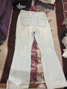 Ripped Wide Leg Jeans