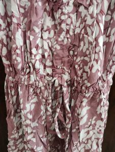 Knee Length Dress For Women, Pink