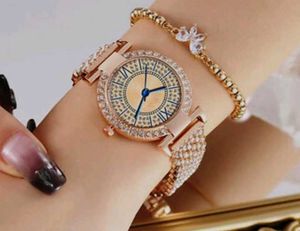 Rose Gold Women&#39;s Watch Sparkling Rhinestone Watc