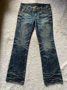 Vintage faded flared jeans