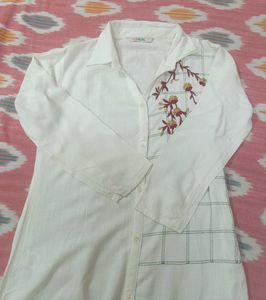White Collared Kurta