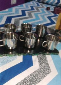 Set of 6 Steel Cups