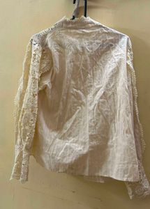 Vintage Lace Detail Blouse