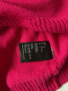 Fuchsia Pink Woolen Crop Top