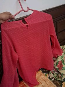 Coral Bell Sleeve Blouse