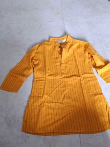 Kids yellow kurta &amp; payjma For 2 Year Boys