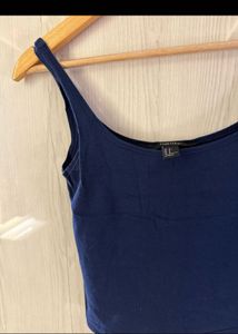 Blue Forever 21 Tank Top Stretchable