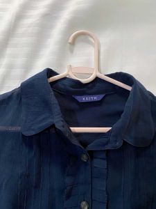 Keith Blue Blouse Bust 36