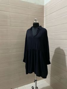 H&amp;M Pintresty Black Shirt Dress