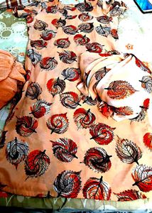 Silk Salwar Suit With Duppata