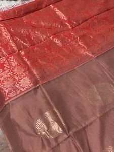 Peach Saree