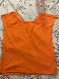 Orange Color Top