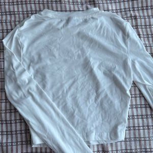 White Long Sleeve Top