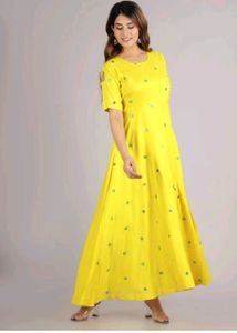 Yellow Anarkali Kurta