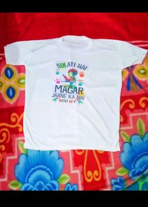 Holi Printed T-shirt Men&amp; Women