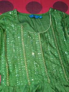 Green Ethnic Gown