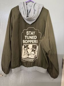 Olive Green Oversized Hooded Jacket
