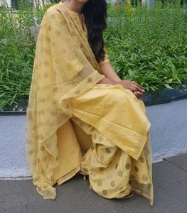 Yellow Embroidered Kurta Set