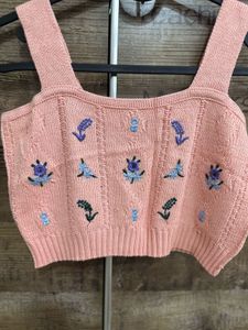 Pink Crochet Top
