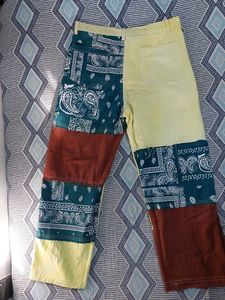 Patchwork Design Jeans